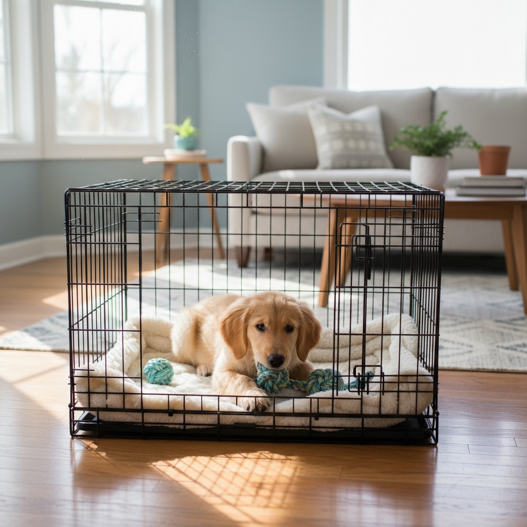 crate training a puppy