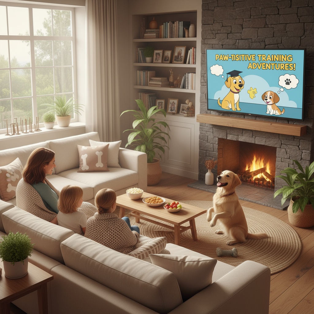 dog training cartoon