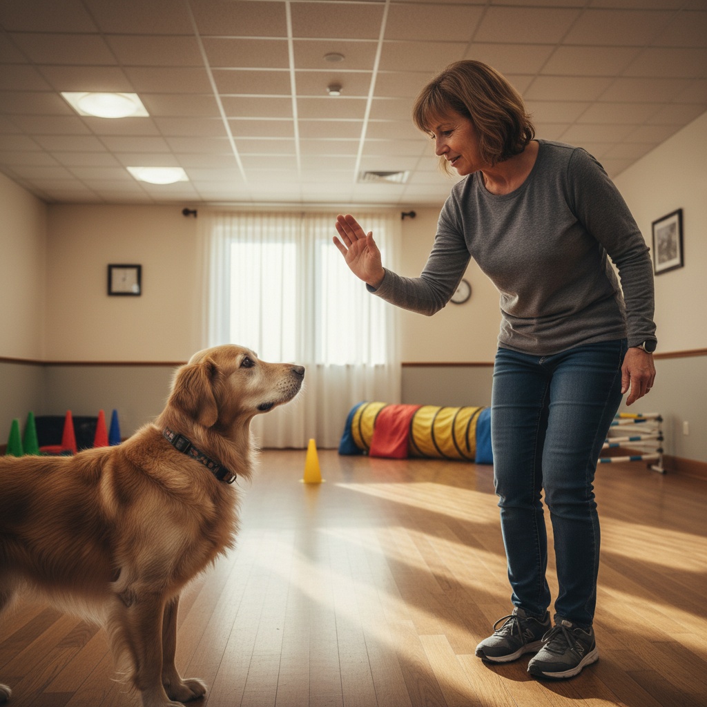 dog training hand signals chart