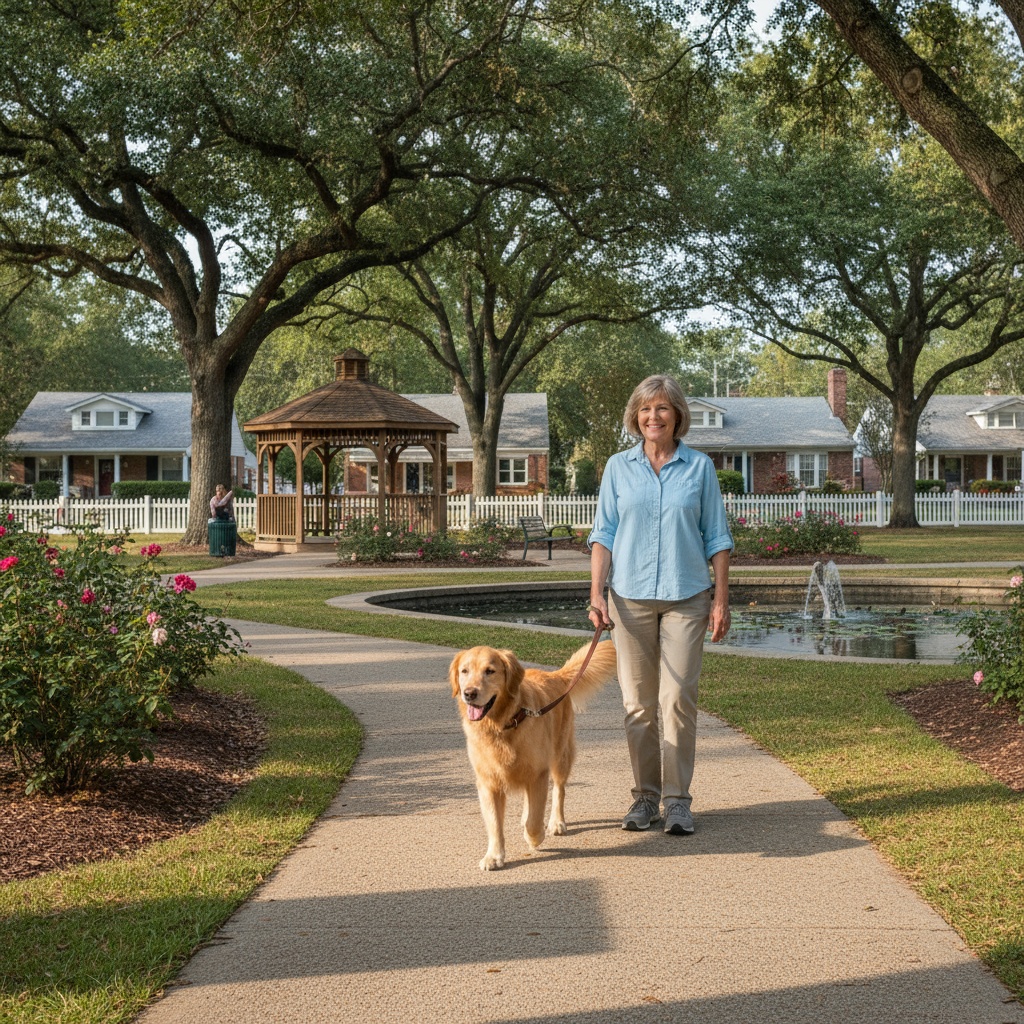 dog training walking on leash