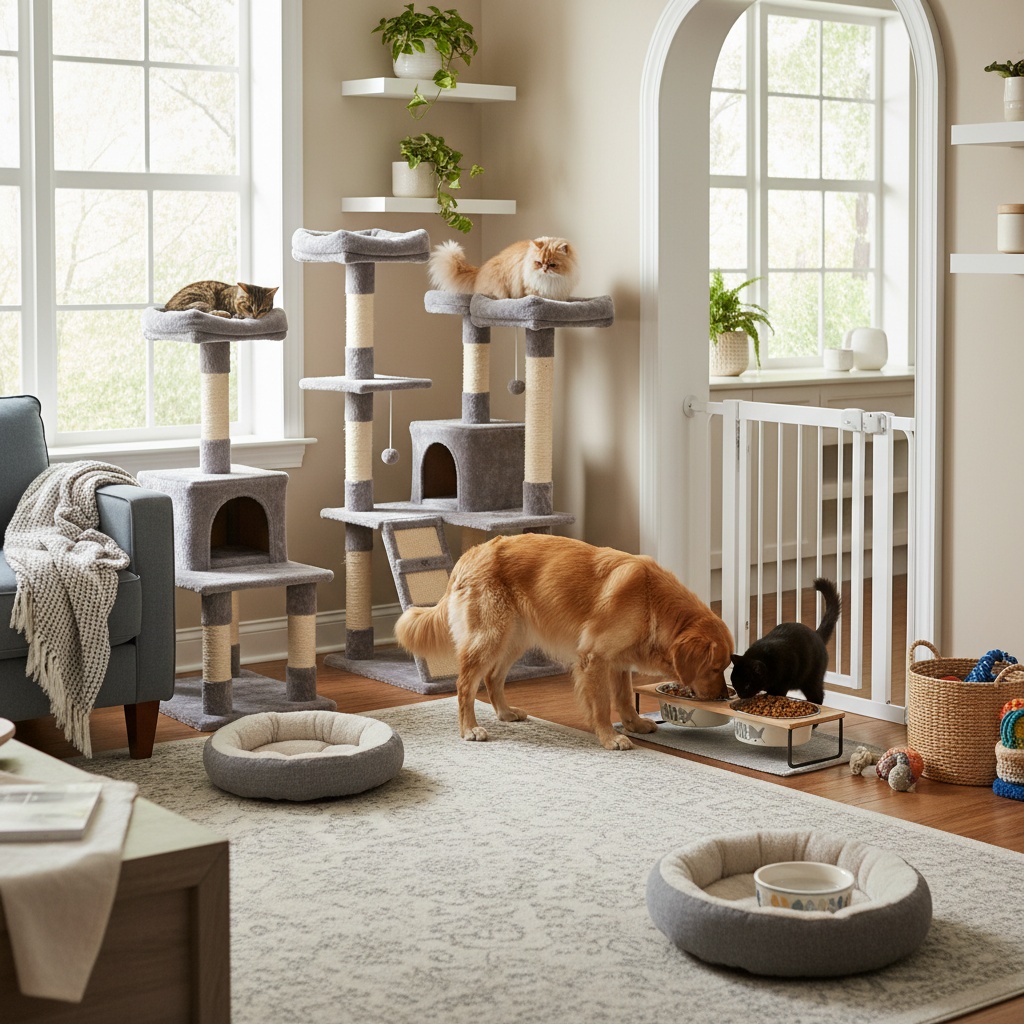 dog training with cats