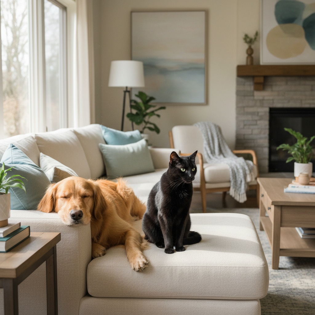 dog training with cats