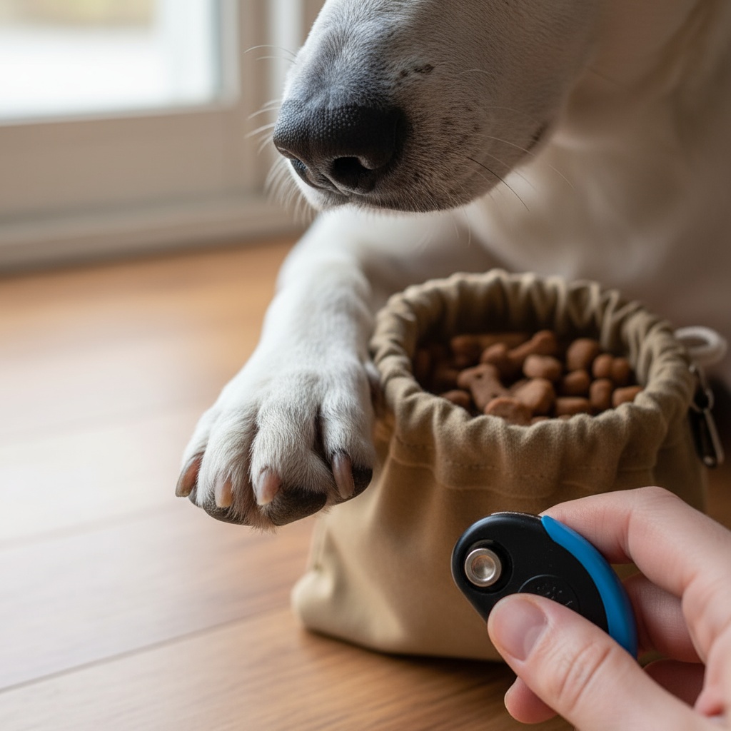 dog training with clicker