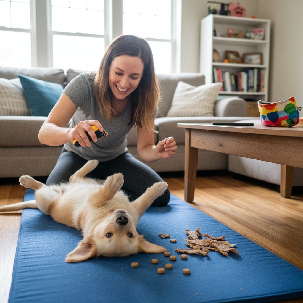 dog training with clicker