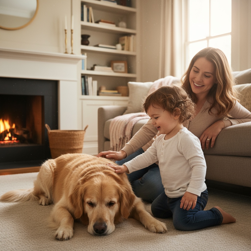 dog training with kids