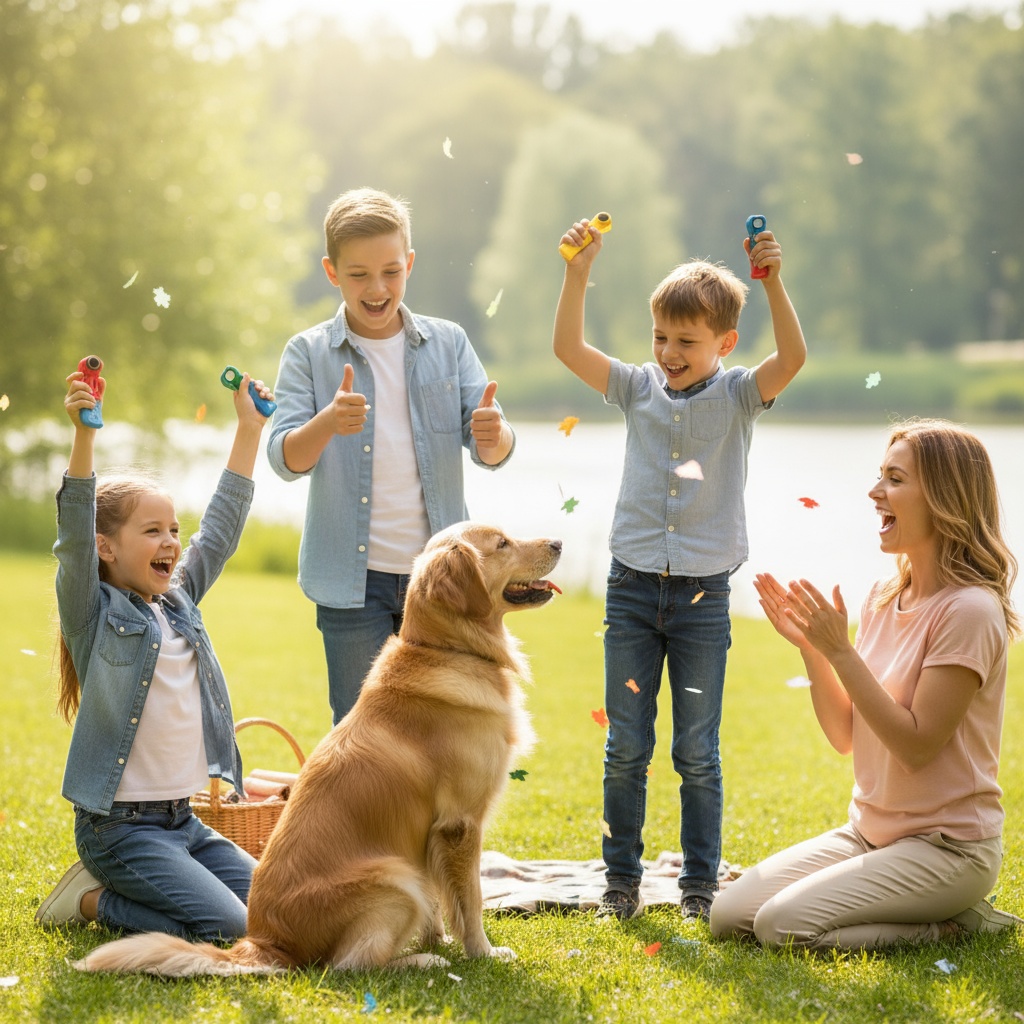 dog training with kids