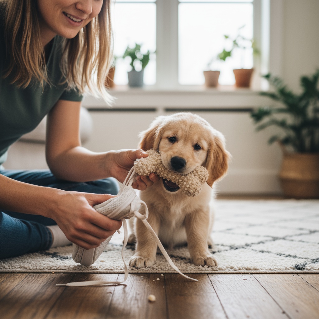 how to stop a puppy from chewing