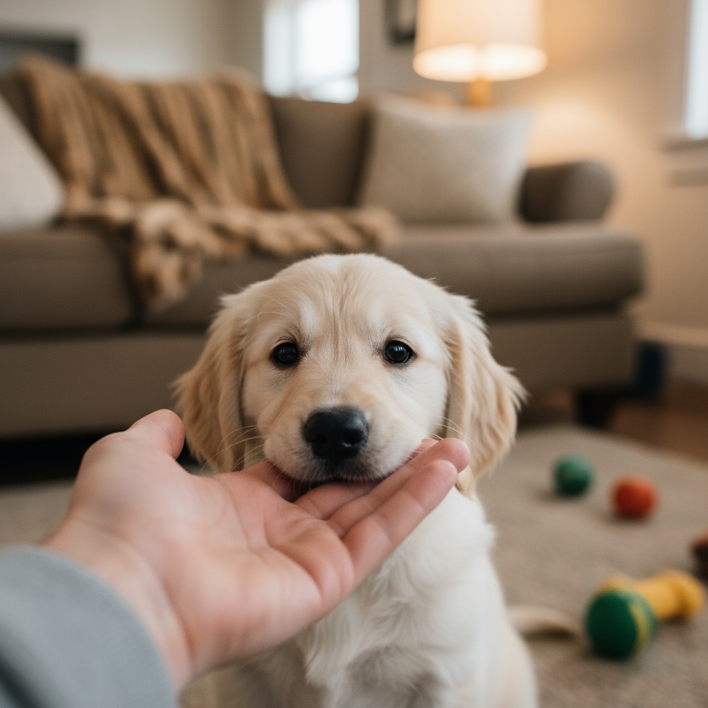 how to teach puppy not to bite
