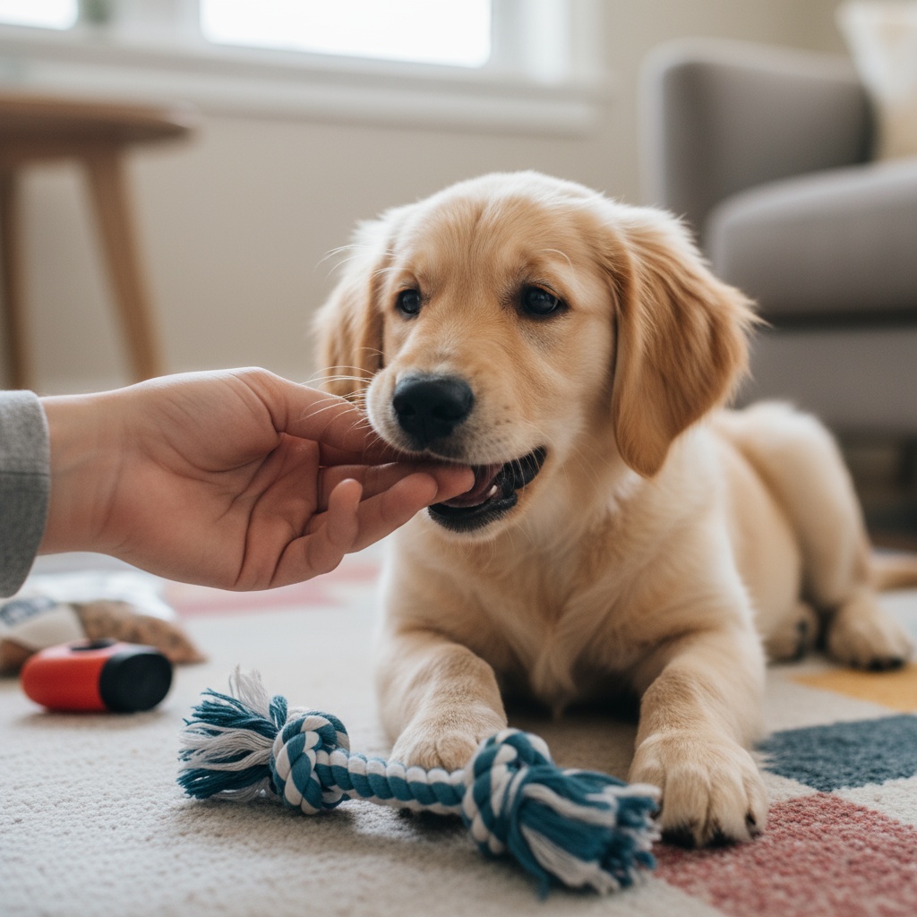how to train a puppy not to bite