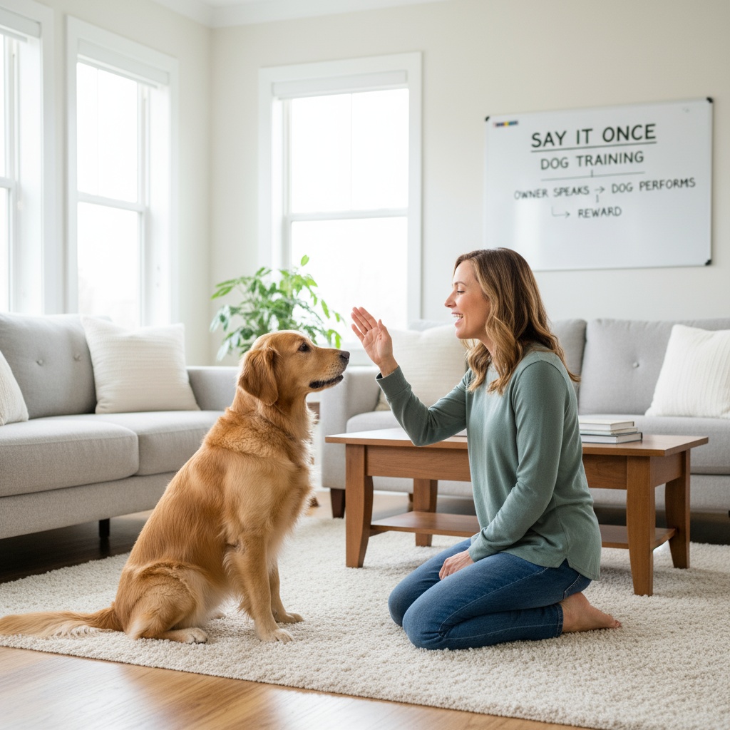 say it once dog training