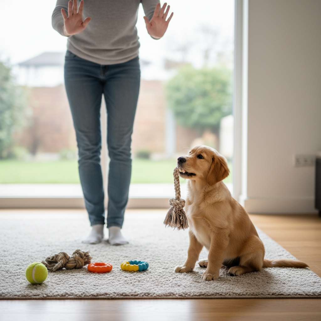train puppy to not bite