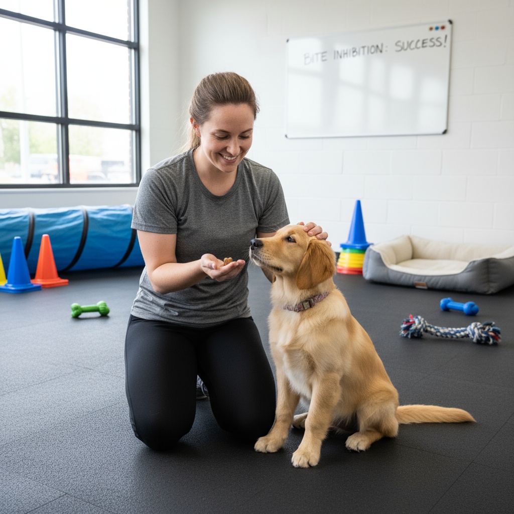 training puppy not to bite