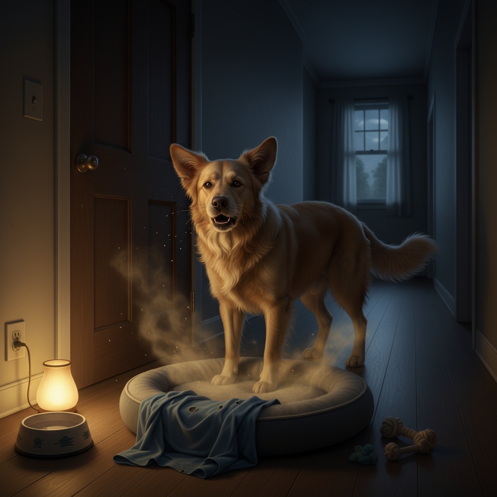 dog wont stop barking at night