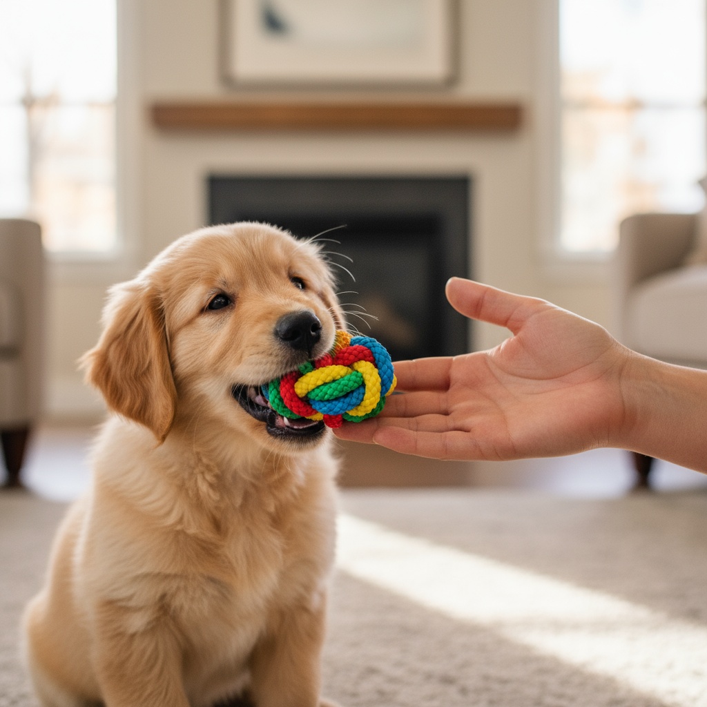 get puppy to stop biting