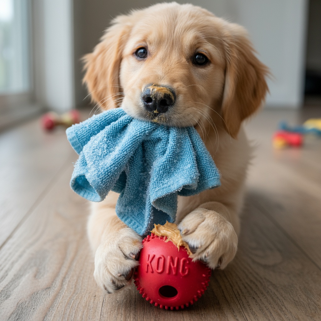 how to get a puppy to stop chewing