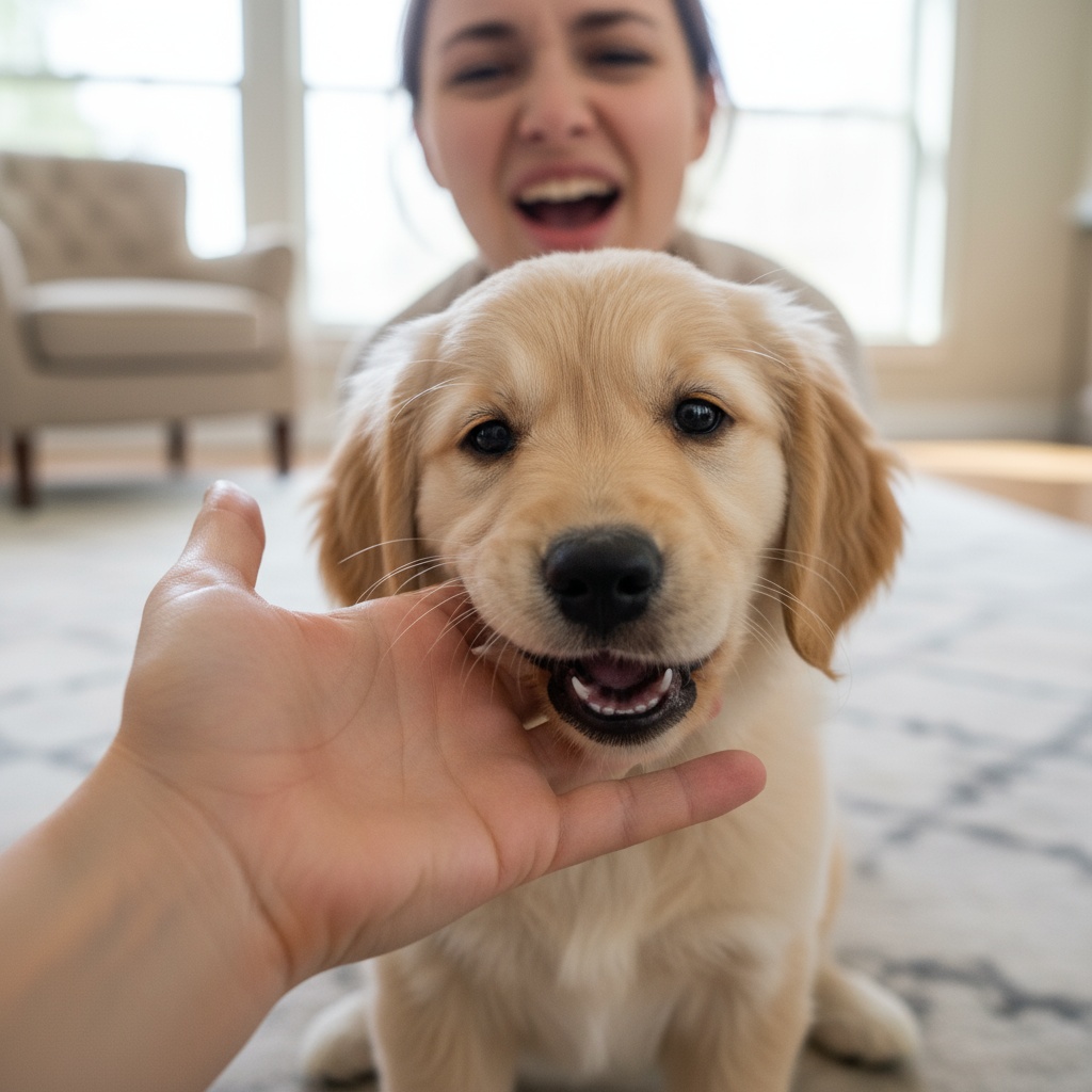 how to stop puppy from biting hands