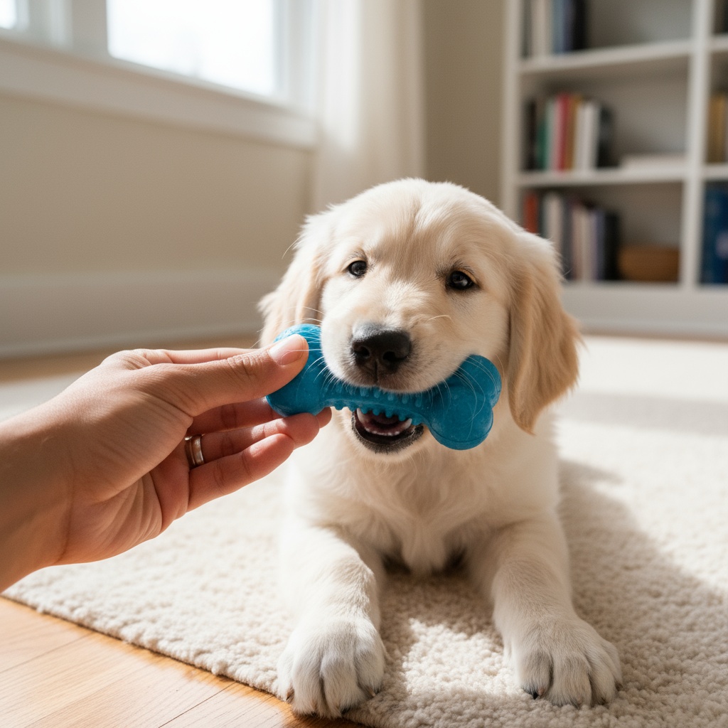 how to teach a dog to stop biting