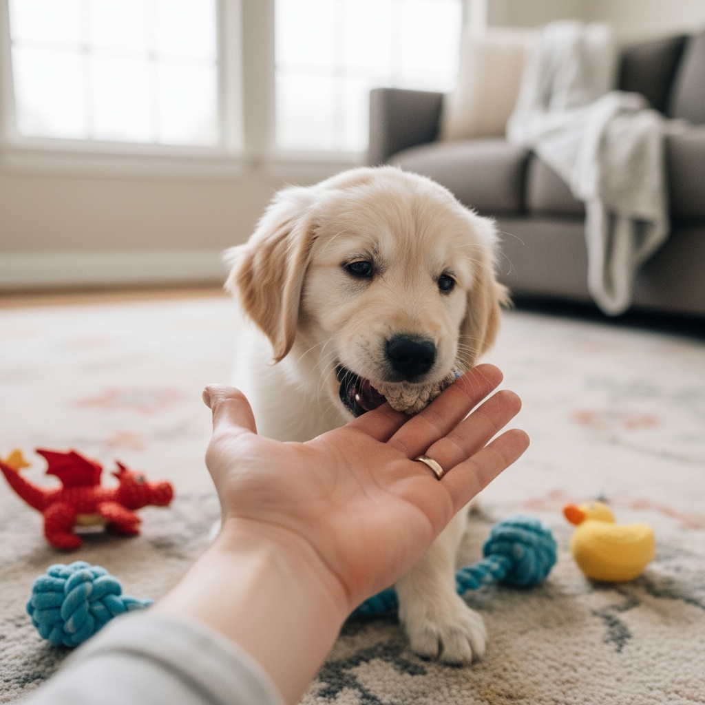 how to train a dog to stop biting