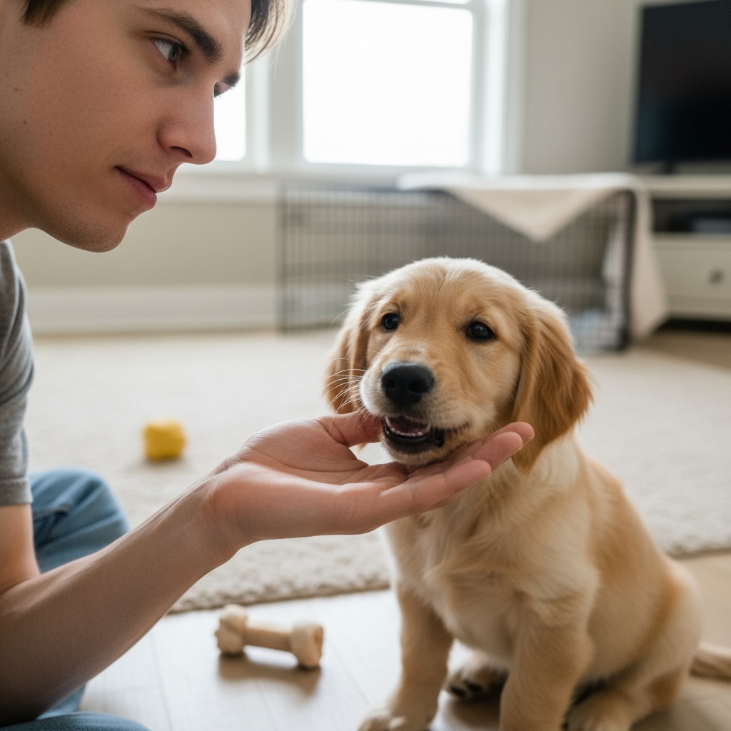 how to train puppy to not bite