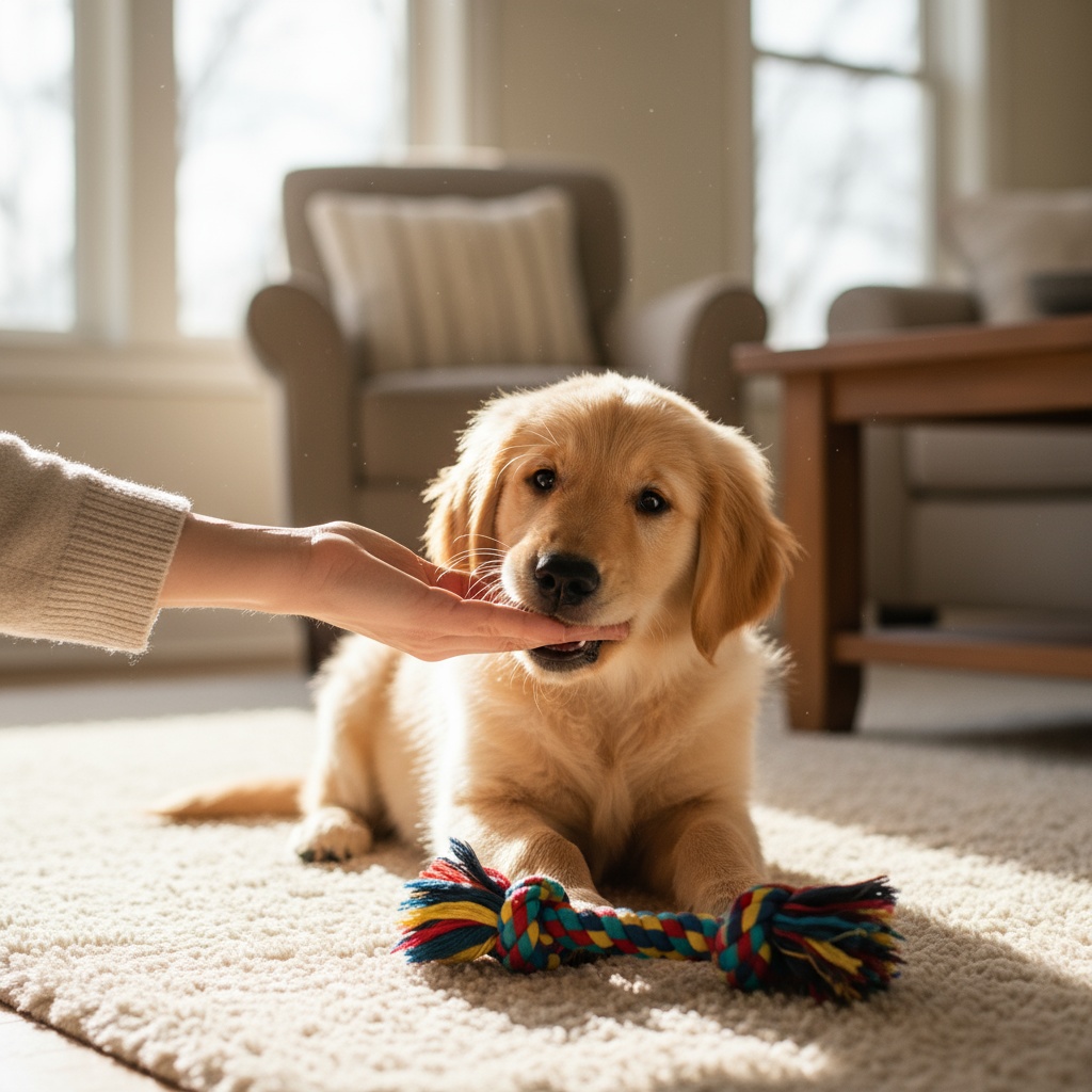 puppy keeps biting me