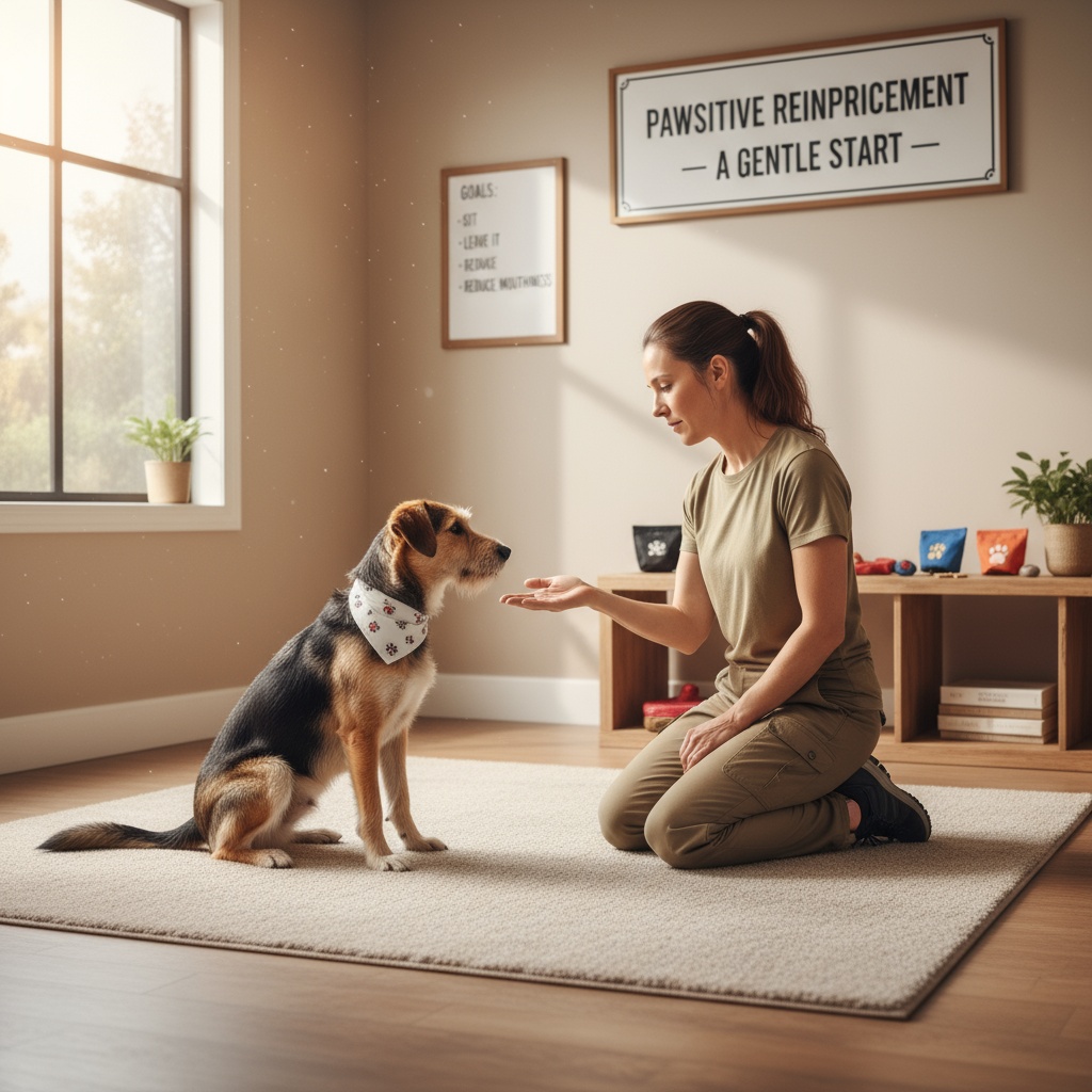 training a dog not to bite